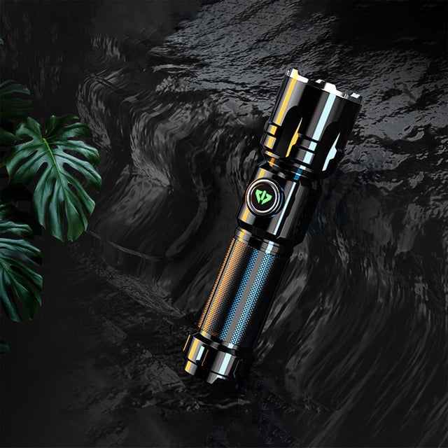 Kitchen Supplies And Accessories On Sale ESSSUT Led Flashlights High Powered Super Bright Flashlight Rechargeable 3 Modes Zoomable Flash Lights For Emergency Outdoor Home Camping Hiking Gift Black