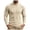Beige, variant on Linfrsh Long Sleeve Shirts for Men Mens Mock Neck Sweater Ribbed Slim Fit Long Sleeve Turtleneck Pullover Sweater