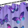 thumbnail image 3 of Gradient Color Butterfly Pattern Shower Curtain 84"x72" ,Bathroom Decorative Shower Curtains Set with 12 Hooks,Modern Waterproof Washable Shower Curtain, 3 of 6