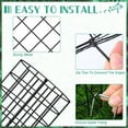 thumbnail image 4 of Metal Mesh Tree Guard, Bark Protector, Trunk Protection with Zipper and Metal Stakes, Stackable Tree Shield featuring U-Shaped Ground Spikes, 41.9 cm x 34 cm for Gardening, 4 of 5