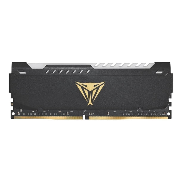 Módulo de memoria RAM Patriot Viper Steel RGB DDR4 de 8 GB (1 x 8 GB), 3600 MHz, CL20, 1,35 V, UDIMM, compatible con XMP - PVSR48G360C0