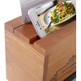 thumbnail image 3 of WELLAND Wood Recipe Box with 4 x 6 Inches Cards, Phone Slot on The Top, Pull-Out iPad Holder Stand, Card Dividers with Tap, 3 of 7