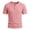 Pink, variant on Henley Shirts for Men 3-Button Summer Plain Crew Neck Short Sleeve Mens T-Shirts Casual Tops