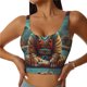 thumbnail image 1 of Balery Pond Meditating Tiger Sujetadores deportivos con espalda cruzada para mujer, acolchados, sin costuras, de alto impacto, ideales para yoga, gimnasio, entrenamiento y fitness.-X-Large, 1 of 8