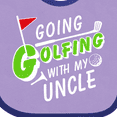 thumbnail image 4 of Inktastic Going Golfing with My Uncle Kids Golf Boys or Girls Baby Bib, 4 of 4