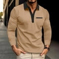 thumbnail image 2 of Birdeem Chemise de Sport à Manches Longues Col Rabattu pour Hommes, 2 of 12