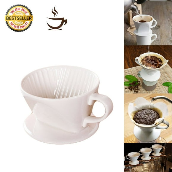 CPX Ceramic Porcelain Drip Cone Coffee Filter Brewer, No. 2 Size