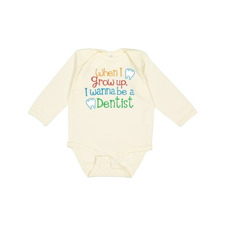 

Inktastic Future Dentist Baby Gift Gift Baby Boy or Baby Girl Long Sleeve Bodysuit