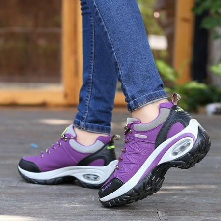 

Women‘s Casual Air Cushion Sole Lace Up Hiking Shoes Outdoor Low Top Sneakers Women‘s Footwear