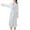 White, variant on Kaemgyyd Fleece Robes for Women Soft Cozy Sherpa Fuzzy Warm Housecoat Sleepwear Lightweight Bathrobe with Belt Fall Winter