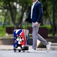 thumbnail image 3 of HELLHERO Baseball Dog Design Bottom Zipper Suitcase Guard for Family, All Size Dust Resistant Easy Clean Luggage Protective Cover, 3 of 7