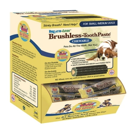 UPC 632634400088 Ark Naturals Breath Less Brushless Toothpaste Dental Dog Treat 60 Box upcitemdb