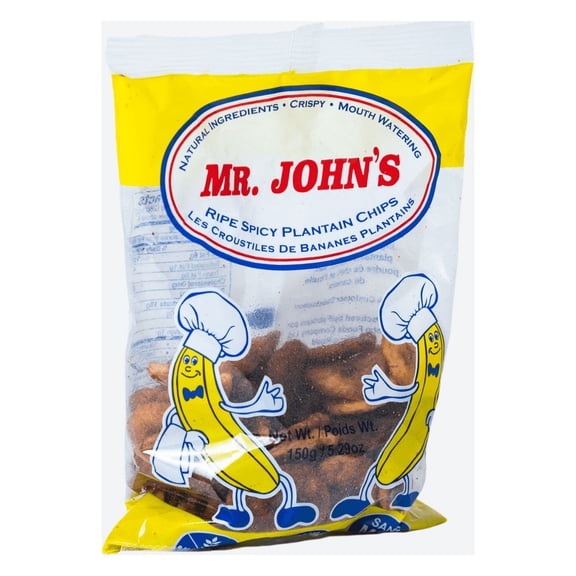Mr. Johns Spicy Ripe Plantain Chips-150gDelicious Crunch in a 150g Pack