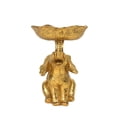thumbnail image 2 of Portaincienso de Elefante Dorado CREACIONES DEKORA 15cm, 2 of 5