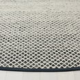 thumbnail image 2 of SAFAVIEH Montauk Vaughn Geometric Cotton Area Rug, Black/Ivory, 6' x 6' Round, 2 of 6