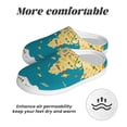 thumbnail image 6 of Daiia World Map With Landmarks Print Women’s Fuzzy Slippers Memory Foam Lightweight House Shoes Cozy Loafer Flannel House Shoes-42/43, 6 of 7