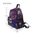 thumbnail image 3 of FORMRS School Backpack with Front Zippered Pocket 12" Student Travel Daypack, Blooming Flowers Pattern, 3 of 6