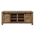 thumbnail image 5 of Contemporary Modern Urban Designer Living Dining Kitchen Room Buffet Table Sideboard Media TV Stand, Wood Steel Metal, Natural Walnut Brown, 5 of 8