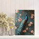 thumbnail image 2 of Qisvanset Framed Canvas Wall Art 12x16 Inch Vintage Peacock Floral Aesthetic Hangable Art, 2 of 5