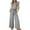 A Gray, variant on Idoravan Jumpsuits for Women Casual and Elegant Women's Solid V-neck Sexy Straight Leg Suspender Casual Women's Jumpsuit Jumpsuit