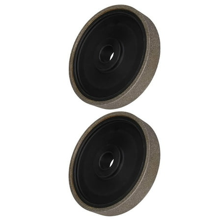 

2 Pcs Diamond Lapidary Jewelry Grinding Wheel 6 X 1Inch with 1Inch(For Gem Granite Glass Stone Marble) No. 2000 & No.400