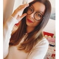 thumbnail image 6 of FEISEDY Women Vintage Glasses Frames Round Eyewear Clear Lens B2260, 6 of 14