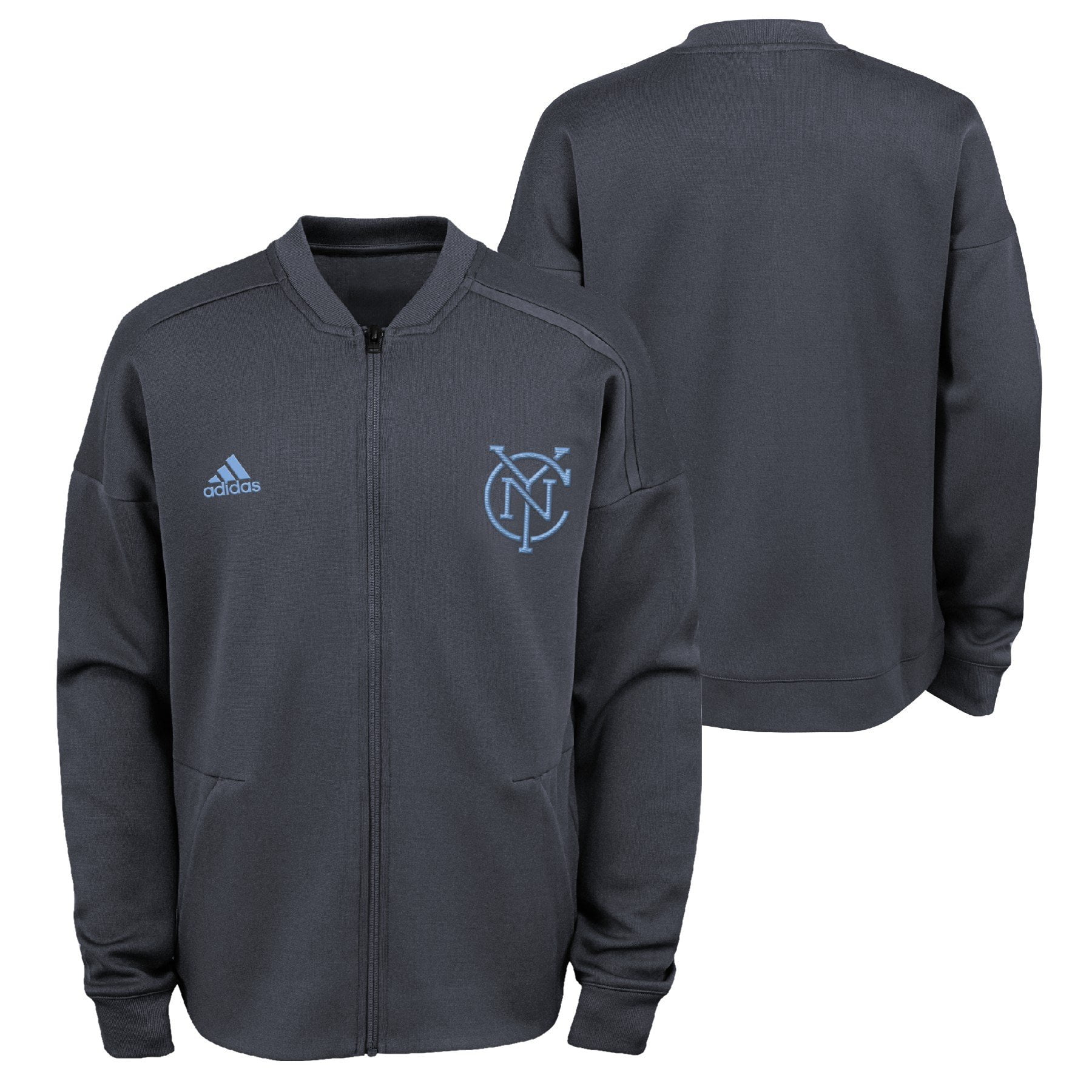 Adidas - Adidas MLS Youth New York City FC Anthem Zip Up Jacket - Walmart.com - Walmart.com