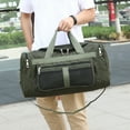 thumbnail image 3 of WIZUTIZ Duffle Bag With Adjustable Strap,Foldable Travel Duffel Bags For Men Women, Duffel Bags Womens Handbags Medium Solid Bags Water Resistant Lightweight Bag 1 PC Green, 3 of 5