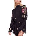 thumbnail image 1 of Free People Womens Gemma Mini Vestido, Negro, Pequeño, 1 of 1
