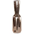 thumbnail image 1 of Urban Trends Collection 25021 Ceramic Patterned Bottle Vase with Trumpet Lip, Rose Gold - Large, 1 of 1