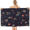 thumbnail image 2 of Mushrooms Large Beach Towel - Plush Thick Cotton Pool Towel, Adult Beach Towels, 2 of 16