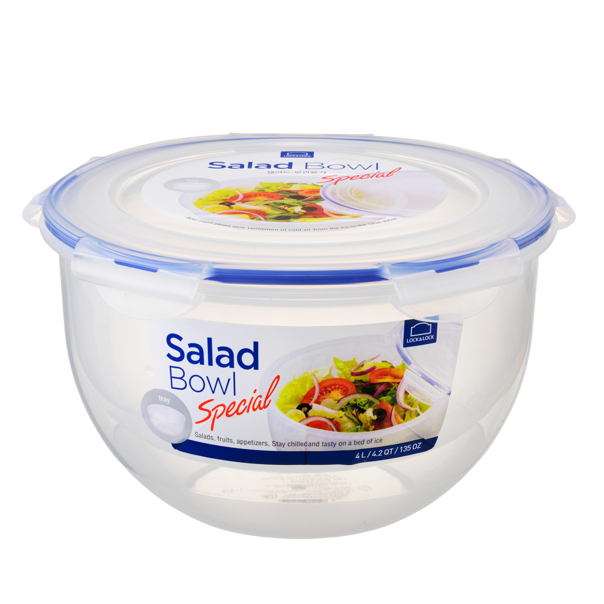 Lock & Lock Easy Essentials Specialty Salad Bowl with Colander Insert