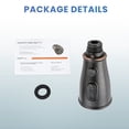 thumbnail image 6 of Wowow 1/2 in. Kitchen Pull Down  Kitchen Tap Head Water Saving Nozzle Sprayer with 3-Spray Modes, 6 of 8