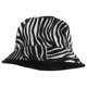 thumbnail image 1 of GOOHOCHY 1 sombrero para el sol, transpirable, con protección UV, estampado de rayas de cebra, para verano, estilo pescador., 1 of 8