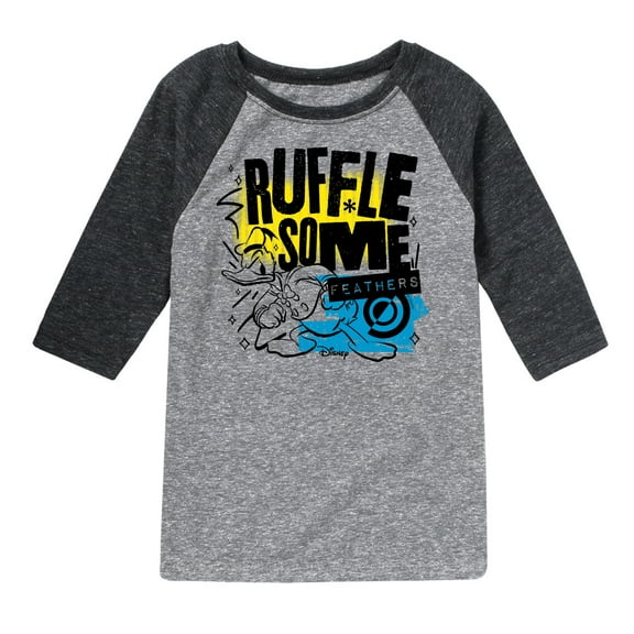 Disney - Ruffle Some Feathers - Toddler & Youth Raglan Graphic T-Shirt