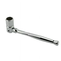 Scaffold Spanner Ratchet Steel Erect Spanner Heavy Duty 180°Rotatable Socket Wrench 7/16 (21mm) Professional Ratchet