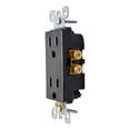 thumbnail image 2 of Contacto Dúplex Leviton Negro 10X3.2X3 Cm, 2 of 3