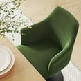 thumbnail image 5 of Lippa Swivel Dining Armchair in Black Moss Green, 5 of 10