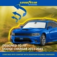thumbnail image 6 of Goodyear Foldable Windshield SunShade for Dodge Charger 2011-2023, Car Accessories, Sunshade Cover, Sun Shade Car Windshield, Window Sun Blocker - GY008339, 6 of 8