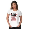 thumbnail image 4 of Funny Lazy Life To Don't List Womens Slim Fit Graphic Tee Brisco Brands X, 4 of 5