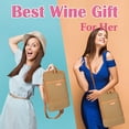 thumbnail image 4 of Tirrinia Insulated 2 Bottle Wine Carrier Tote Cooler Bag for Travel Picnic Padded Champagne Glass, Unique Mothers Day Gifts, 4 of 8