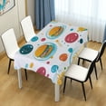 thumbnail image 4 of Yayeee Tablecloths 60" x 90" Rectangle Wrinkle Resistant Party Table Cover, Bubbles Hamburger, 4 of 8