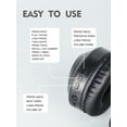 thumbnail image 6 of GENAI Active Noise Cancelling Headphones, Upgraded Wireless Bluetooth Headphones Over Ear with ENC Mic, HiFi Stereo Deep Bass, Noise Canceling Headphones Lightweight, BT 5.4, for Travel/Office/Home,, 6 of 11