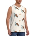 thumbnail image 2 of Uemuo Sea Turtle Pattern Men's Sleeveless T-Shirt,Muscle Athletic Tank Top, Moisture-wicking Quick-dry Breathable Classic Tee Top for Gym Run Outdoor Sports-3X-Large, 2 of 8