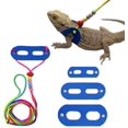 thumbnail image 1 of ORUYROP Lizards Leash Bearded Dragon Adjustable Small Reptile Animals Harness 3 Size Soft Leather Harness Lizards Leash with Wing for Small Medium and Large Reptile Animals (Dark Blue (Color R, 1 of 5
