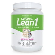 Lean1 Fat Burning Protein Shake, birthday cake flavor, 15 serving