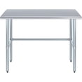 thumbnail image 3 of Open Base Stainless Steel Work Table with Galvanized, 3 of 5