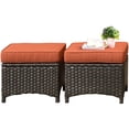 thumbnail image 6 of Ovios Outdoor Patio Furniture Set on sale 3 Pieces, Wicker Patio Sectional Furniture Set, PE Rattan Seating Group with Ottoman for Backyard, 6 of 6