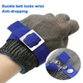 thumbnail image 6 of A9 Cut Resistant Glove, Food Grade Stainless Stell Wire Metal Mesh Safety Work Gloves for Kitchen Cooking, Butcher Meat Cutting,Oyster Shucking and Wood Working (Single)), 6 of 8
