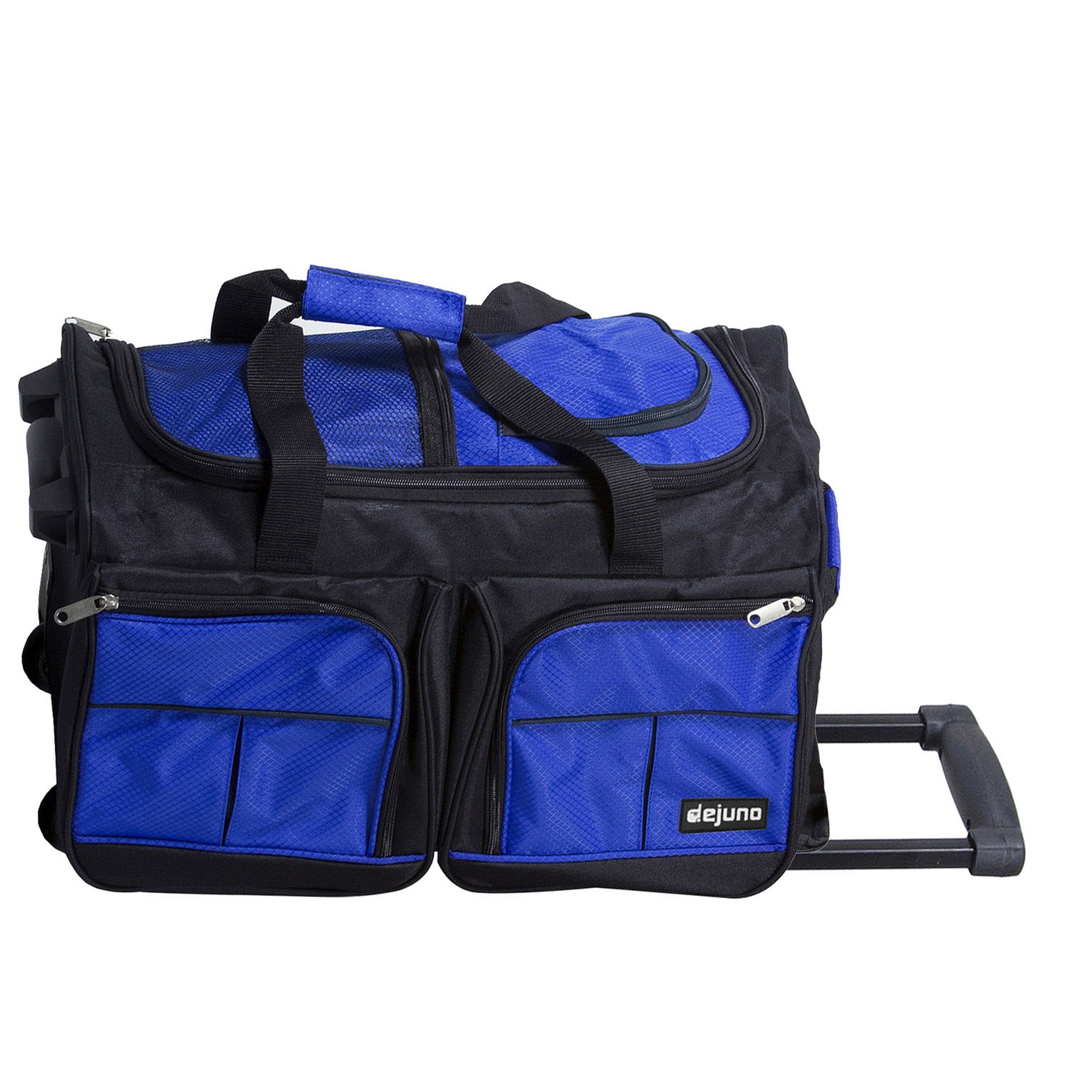 Hipack 20-inch Carry-On Rolling Duffle Bag - Blue